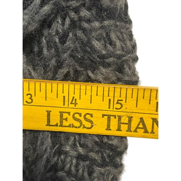 Calypso St. Barth Women Hand-3D Chunky Cable Knit Wool Blend Vest Pckts S/M Hood - Picture 9 of 16